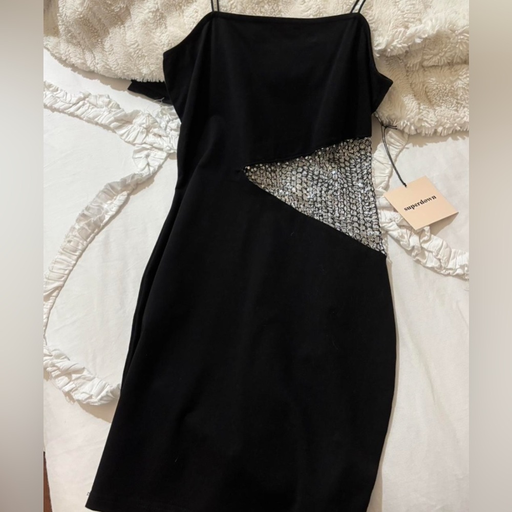 Superdown black mini dress